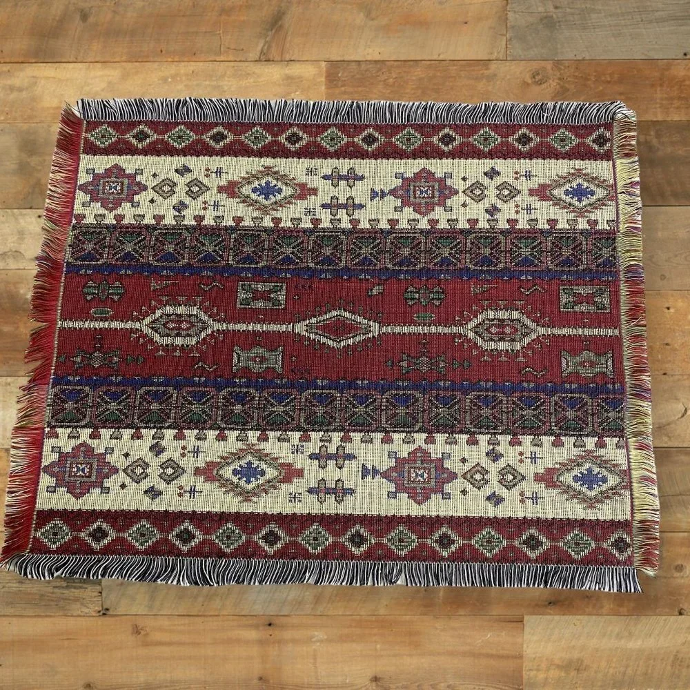 Woven Placemats Set of 4 New Boho Western Rustic Style NWOT